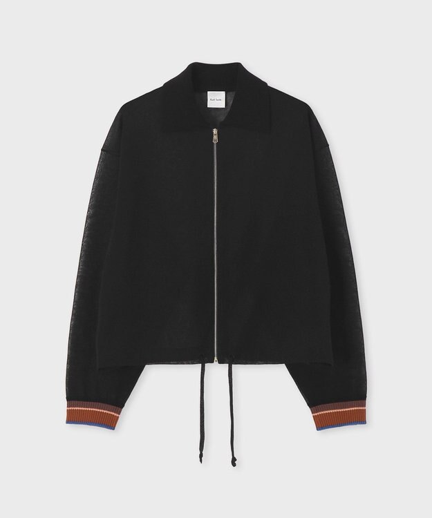 Paul Smith ドローストリング ジップアップブルゾン ブラック