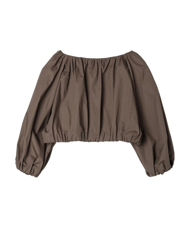 Green Parks ■ＥＳＣＡＲ　ギャザーショートプルオーバー Gray Beige