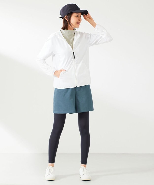 23区GOLF 【23Fondation/WOMEN】【ストレッチ】ショートショーツ サックスブルー系