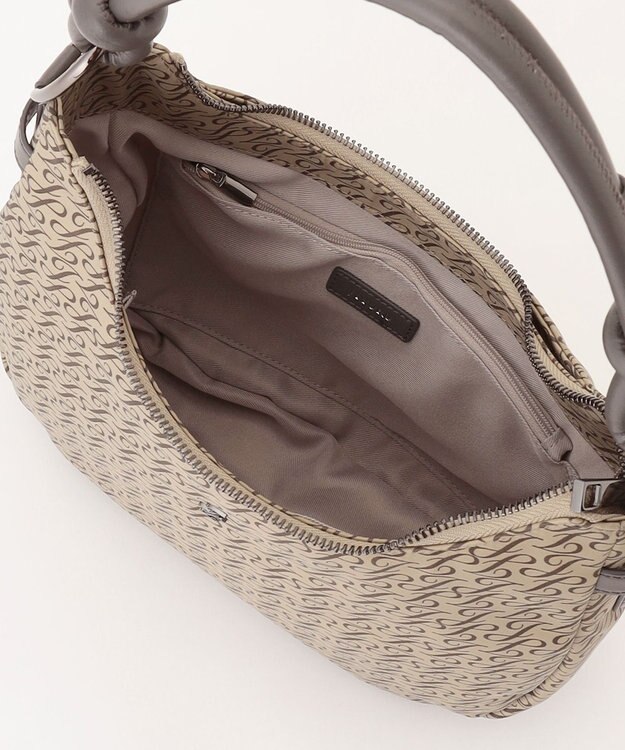 自由区 【撥水・2WAY】ナイロンノットワンショルダー バッグ ベージュ系1