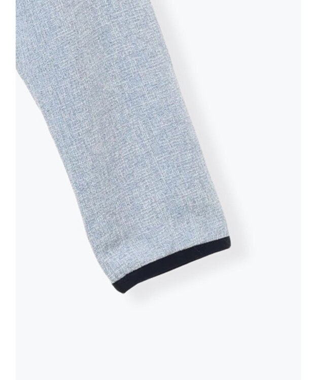 Te chichi ライトツイードバイカラージャケット《2026 spring catalog item》 ブルー