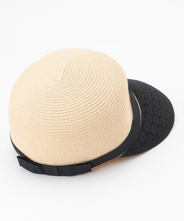 23区GOLF 大人気完売アイテムが今年も登場！【WOMEN】【洗える】ブレード×レース キャップ ブラック系