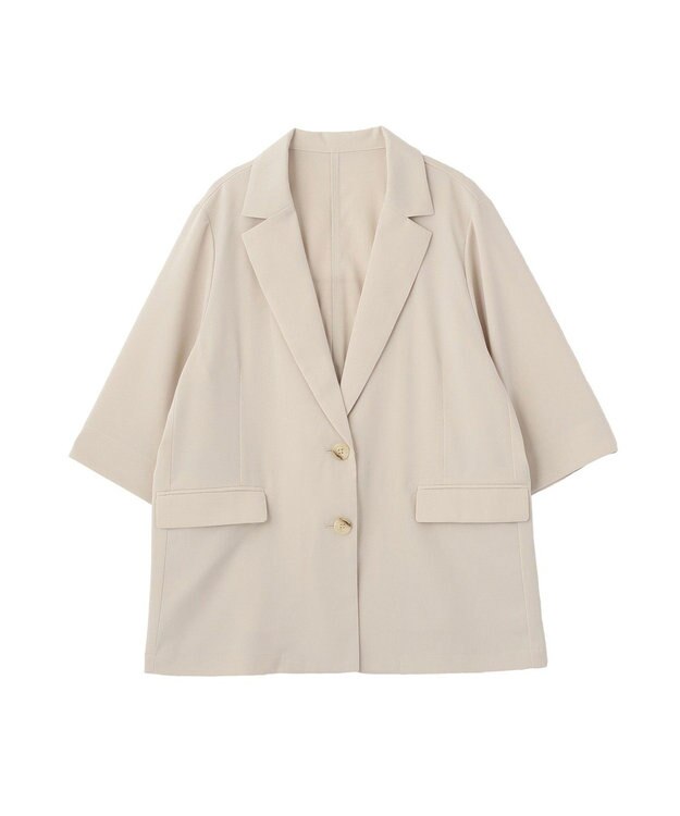 Green Parks シングル半袖ジャケット Natural