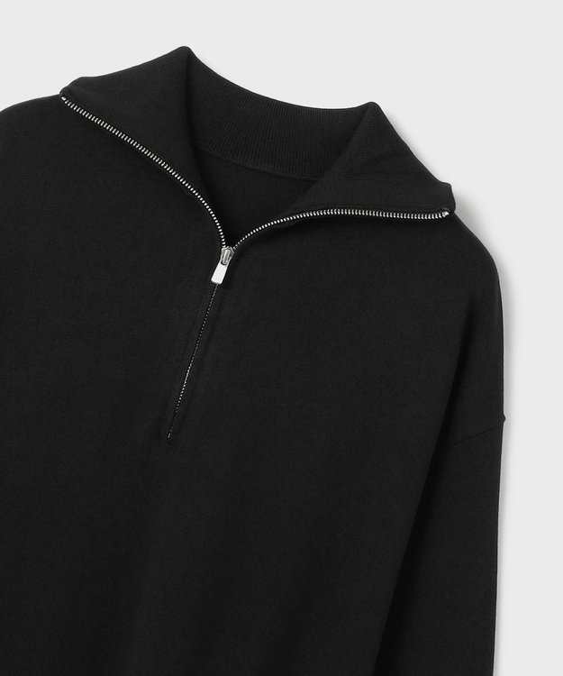 GRACE CONTINENTAL ストレートニットワンピース ブラック