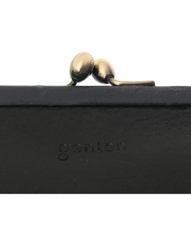 genten トスカ 口金長財布 ネイビー