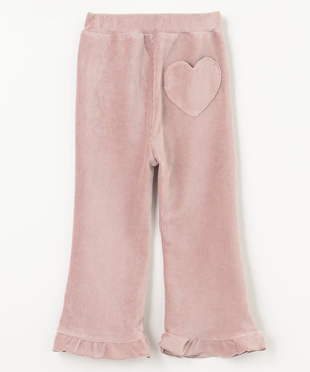 ANY KIDS カットコールフレアパンツ ピンクブラウン