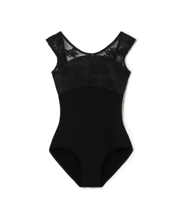 Chacott フレンチスリーブレオタード ブラック