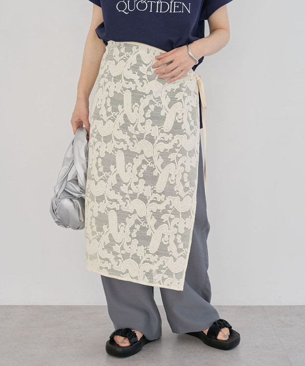 Green Parks レース巻きスカート