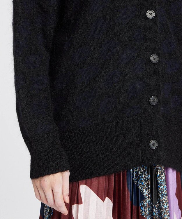 Paul Smith Big Flower モヘアカーディガン ブラック