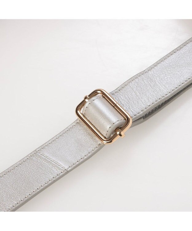 UNBILLION アトランタ ATLANTA / やぎ革軽量ハーフムーンショルダー シルバーグレー