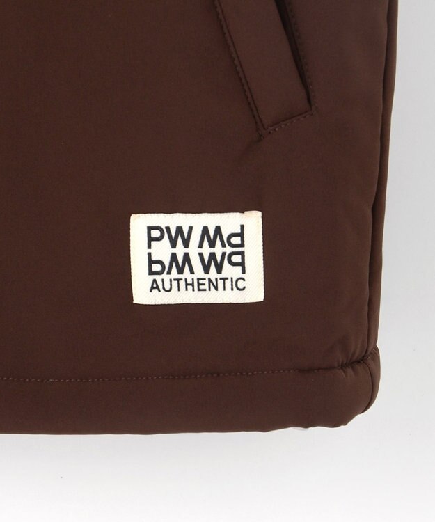 PW CIRCULUS 【撥水加工 / ストレッチ】【MEN】キルティング中綿ブルゾン ゴルフ ダークブラウン系