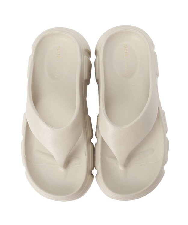 earth music&ecology EVAトングサンダル Beige