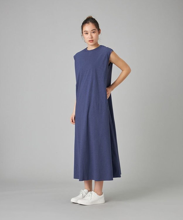 Chacott Chacott BALANCE EasyCare+ツイストワンピース ネイビー