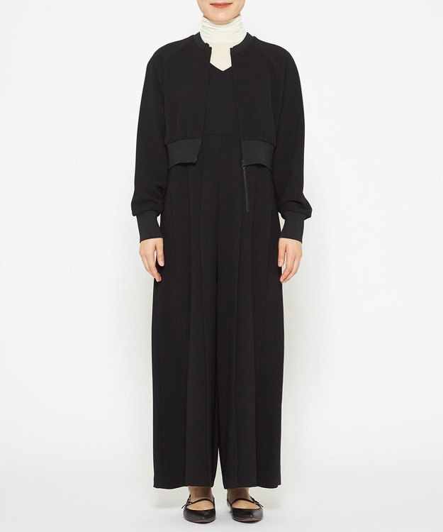 uncrave 【スタイリスト小山田早織さん × uncrave STANDARD】ウォッシャブルダブルクロス 2WAYブルゾン ブラック