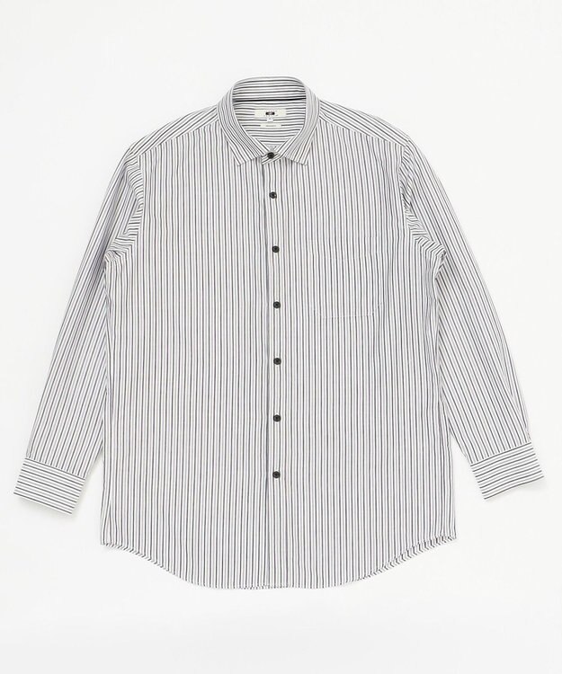 JOSEPH ABBOUD 【キングサイズ】JCサテンストライプ　シャツ パープル系1