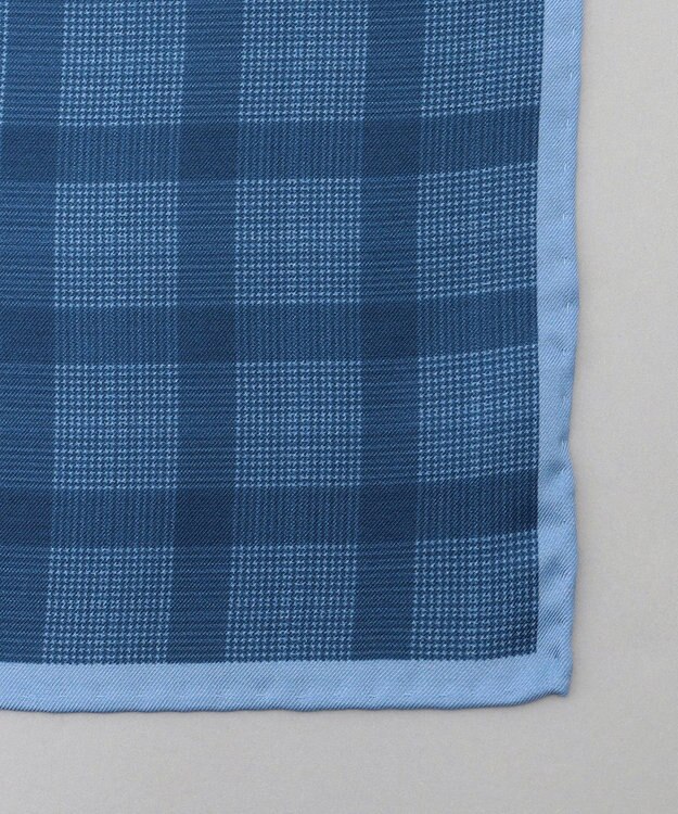 GOTAIRIKU 日本製【シルク100％】オリジナル柄チーフ ネイビー系4