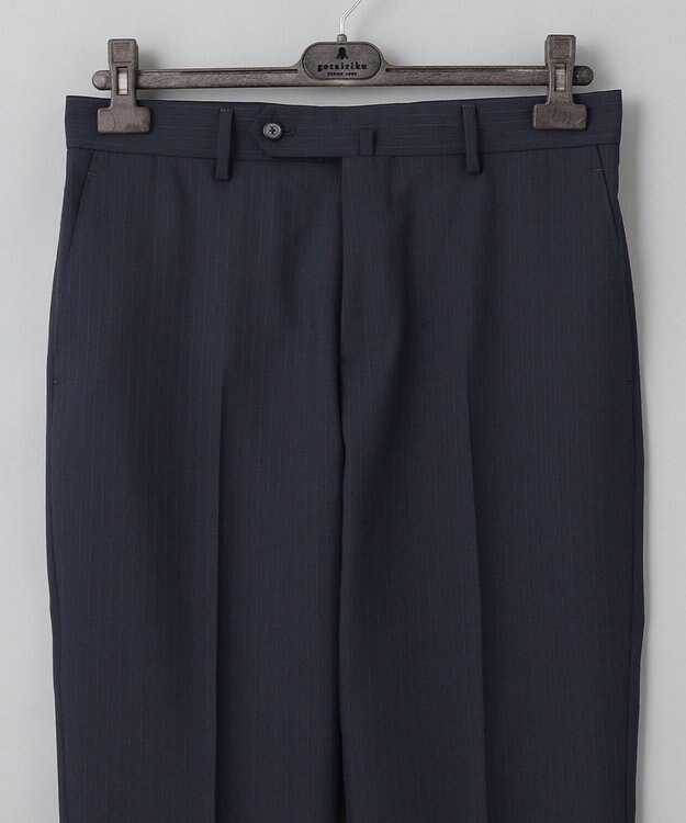 GOTAIRIKU 【オールシーズン対応】WOOL×POLYESTER ライトウェイト スーツ（ネイビーストライプ） ネイビー系1