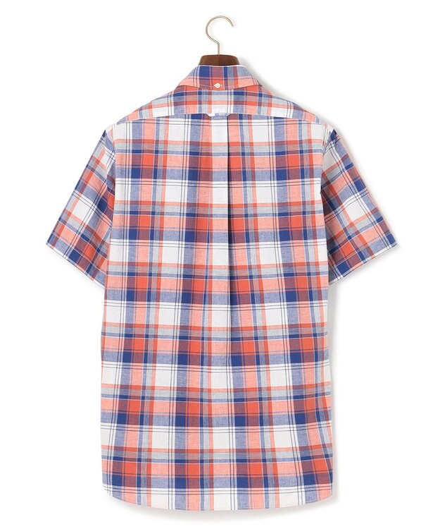 J.PRESS MEN 【WEB・一部店舗限定】コットンリネンチェック シャツ/B.D オレンジ系4