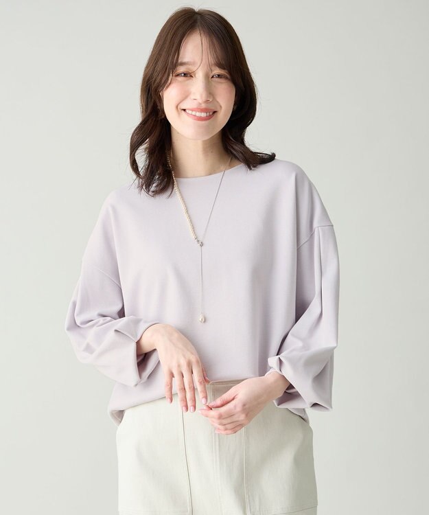 ANY タックスリーブプルオーバー ライトグレー