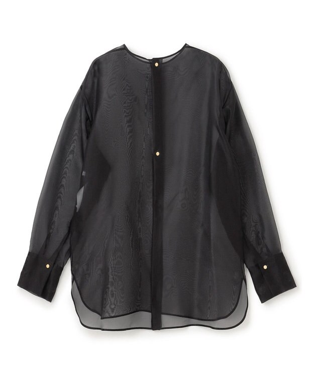 BEIGE， ERICA / シルクシースルークルーネックブラウス Black