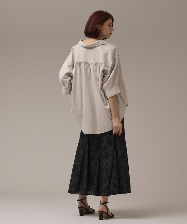 GRACE CONTINENTAL マーメイドembスカート ブラック