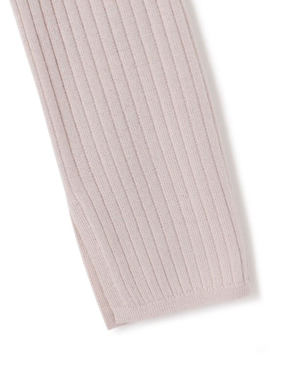 23区 【洗える】ウーステッドウール リブ ニット ベージュ系