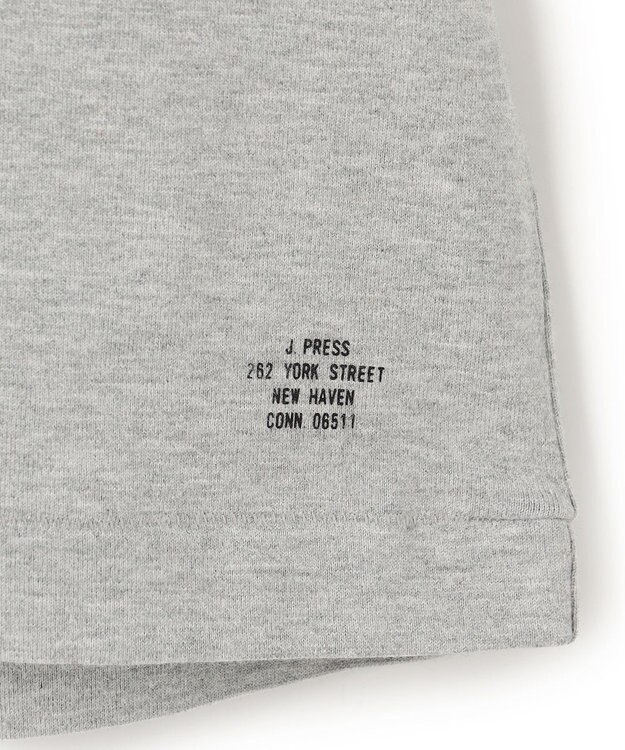 J.PRESS MEN 【J.PRESS ORIGINALS】【UNISEX】Cotton Jersey J.PRESS Logo T-Shirt ライトグレー系