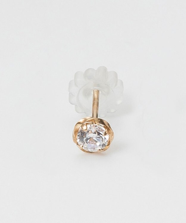 Phoebe 【K10】ローズバットピアス(片耳)/BOXつき　ゴールド ゴールド