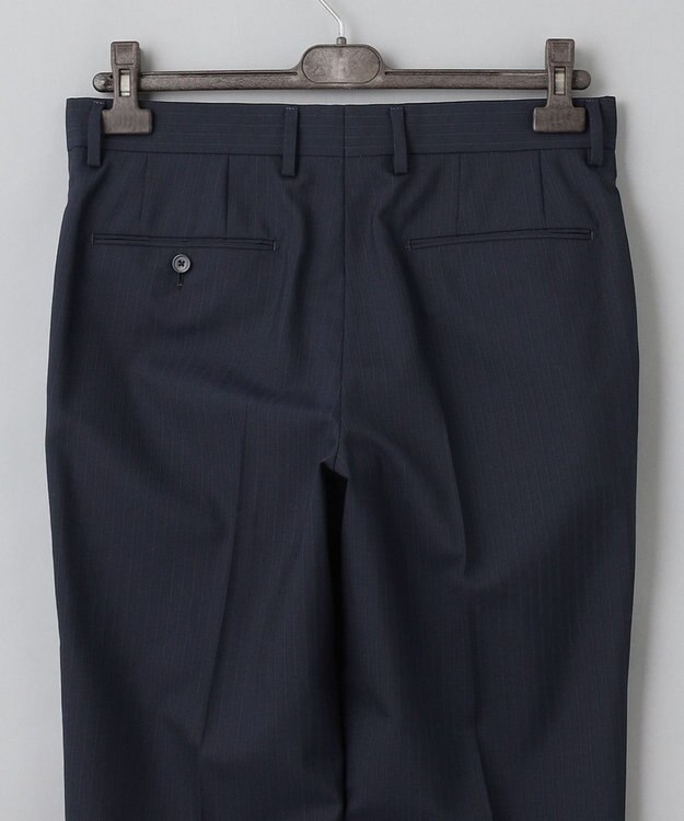 GOTAIRIKU 【オールシーズン対応】WOOL×POLYESTER ライトウェイト スーツ（ネイビーストライプ） ネイビー系1