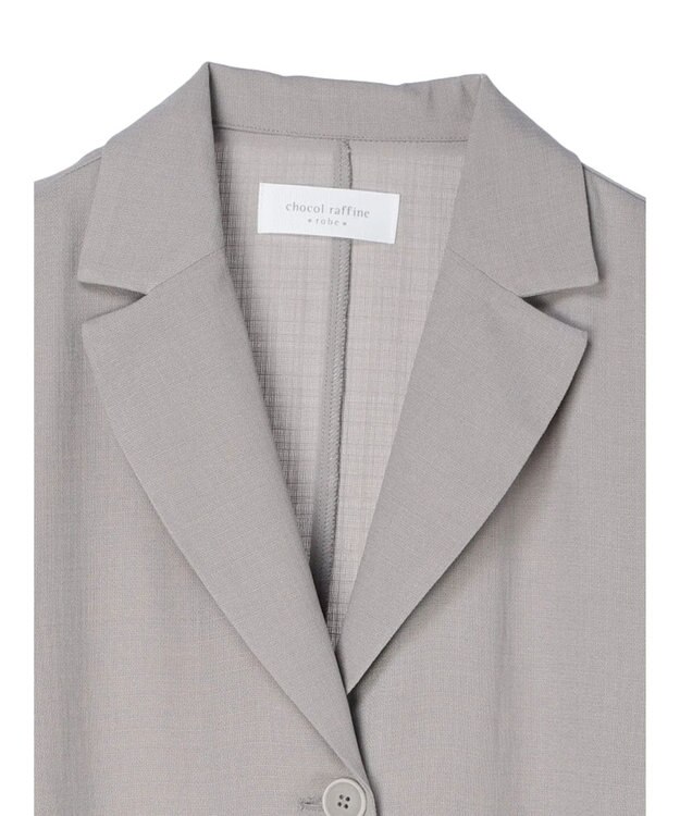 Green Parks 接触冷感　５分袖ジャケット Light Gray