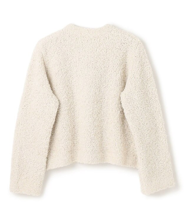 UNFILO テープフリンジニット カーディガン グレージュ