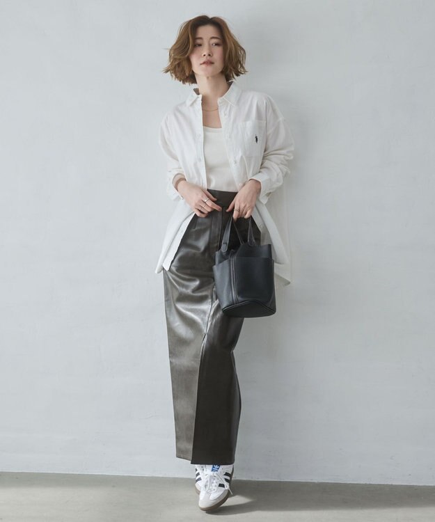 WEGO 【26年春新色登場★】USPOLOBIGシャツ ホワイト