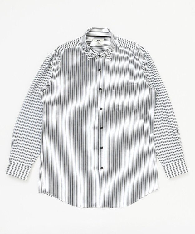 JOSEPH ABBOUD 【キングサイズ】JCサテンストライプ　シャツ ネイビー系1