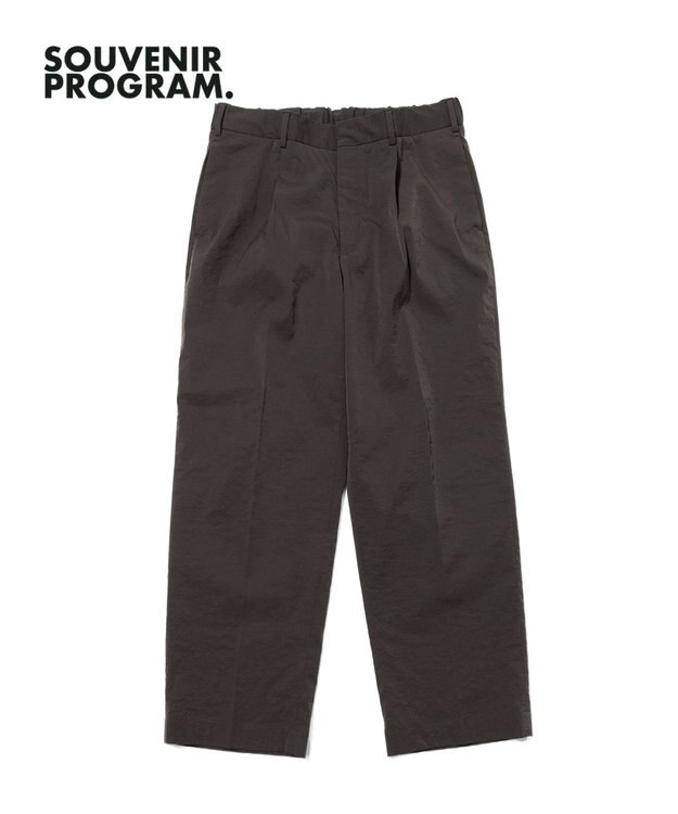 J.PRESS MEN 【J.PRESS ORIGINALS】【UNISEX】High Power Stretch Mechanical 1Tuck Slacks / New Wide Piped Stem グレー系