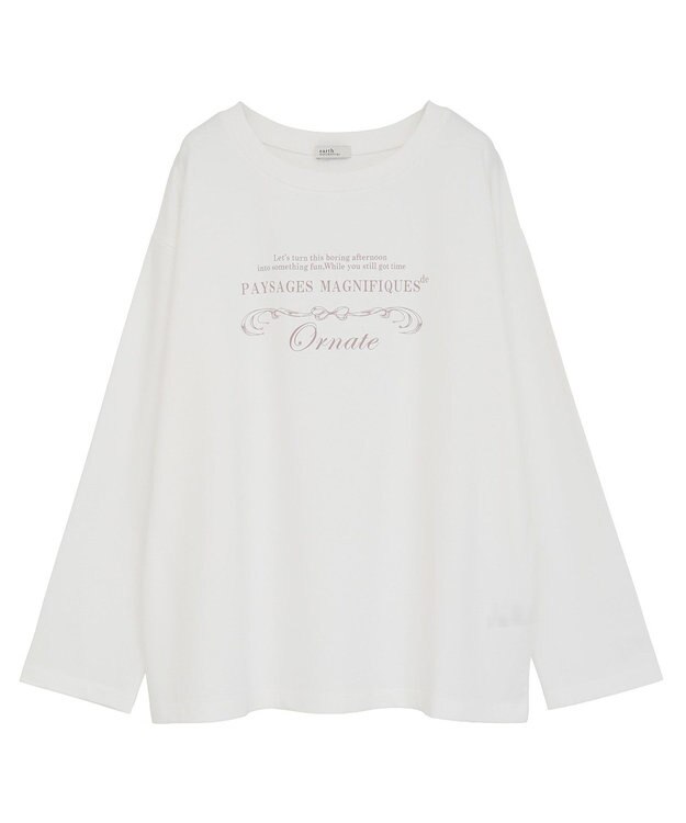 earth music&ecology 【綿100】アソートグラフィックロンＴＥＥ Off White