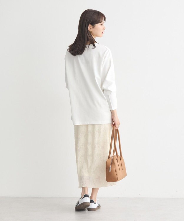 earth music&ecology 【綿100】アソートグラフィックロンＴＥＥ White