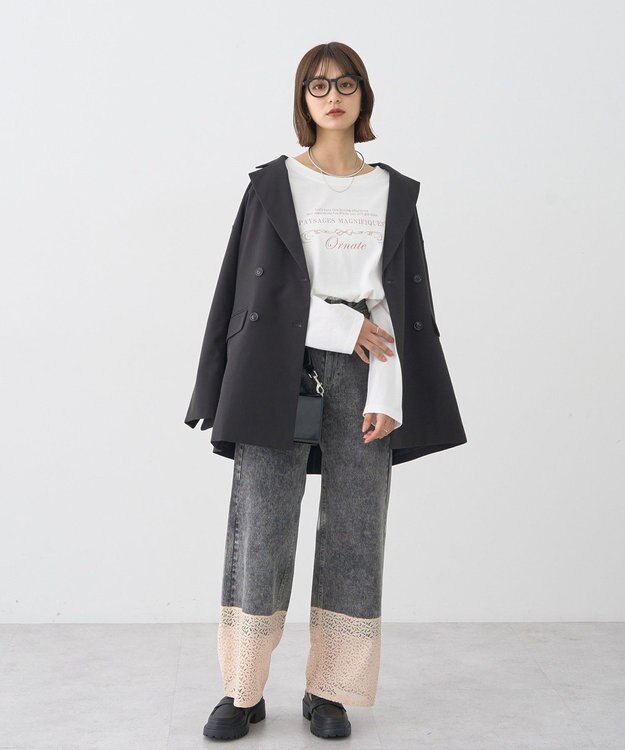 earth music&ecology 【綿100】アソートグラフィックロンＴＥＥ Off White