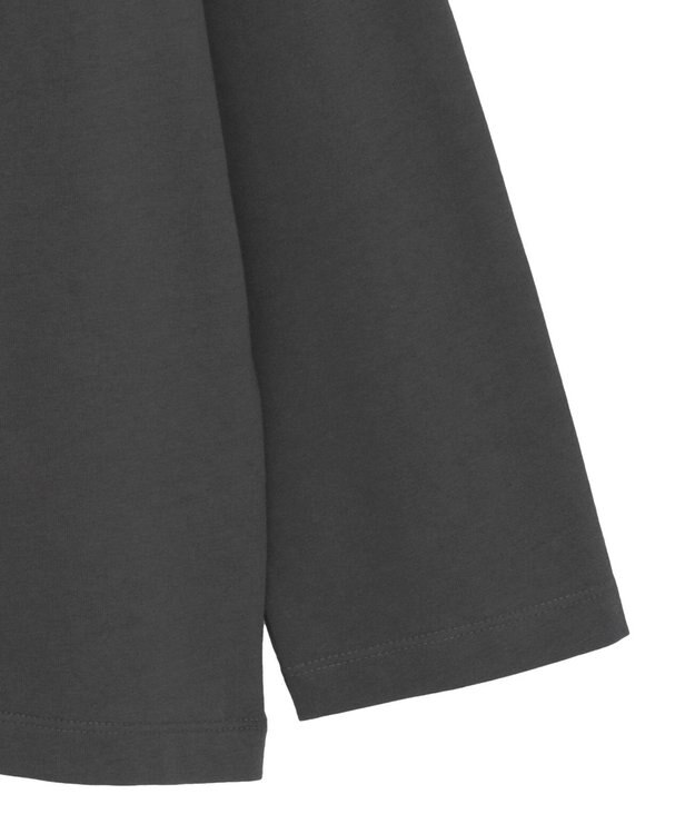 earth music&ecology 【綿100】アソートグラフィックロンＴＥＥ Charcoal Gray