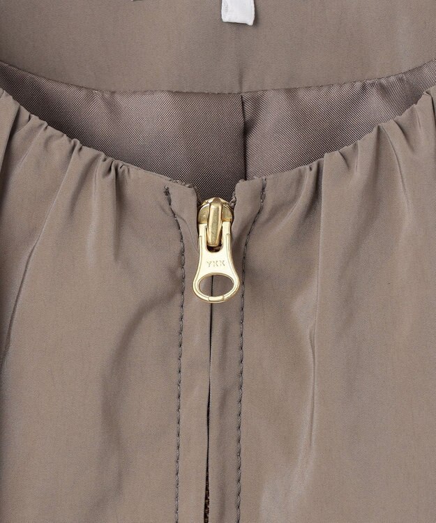 J.PRESS LADIES 【洗える・撥水】Artirosa ノーカラー ブルゾン ブラウン系