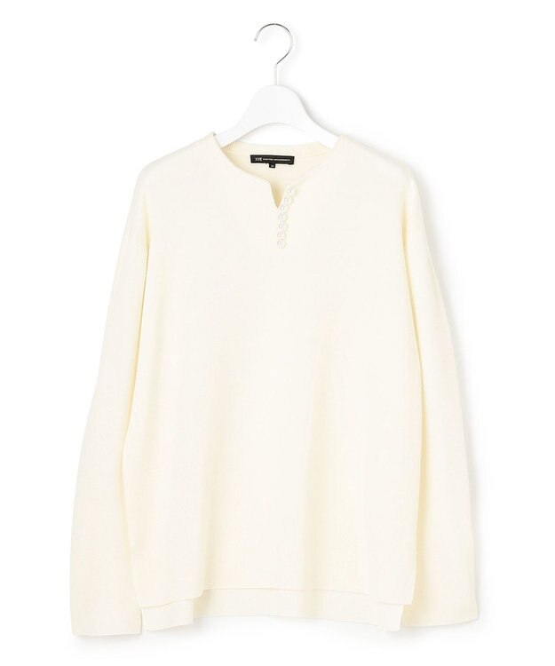 23区 ウールブレンド ラインパール プルオーバー アイボリー系