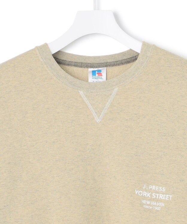 J.PRESS YORK STREET 【UNISEX】RUSSELL×YORK STREET クルー ベージュ系
