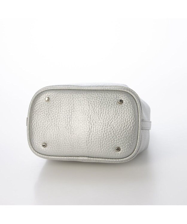 UNBILLION カシュカシュ cachechche / ヒネリ金具ベルトシボミニバッグ シルバー