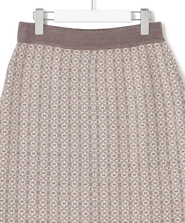 J.PRESS YORK STREET 【WOMEN】ANTI PILLING  JACQUARD スカート ブラウン系5
