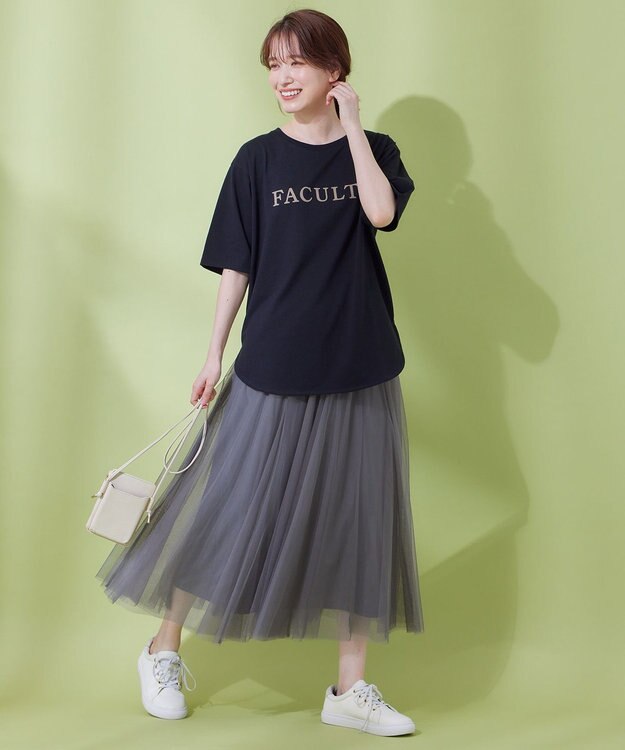 ANY アソート半袖ロゴTシャツ ブラック