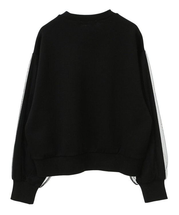 AMERICAN HOLIC 袖チュール重ねプルオーバー Black