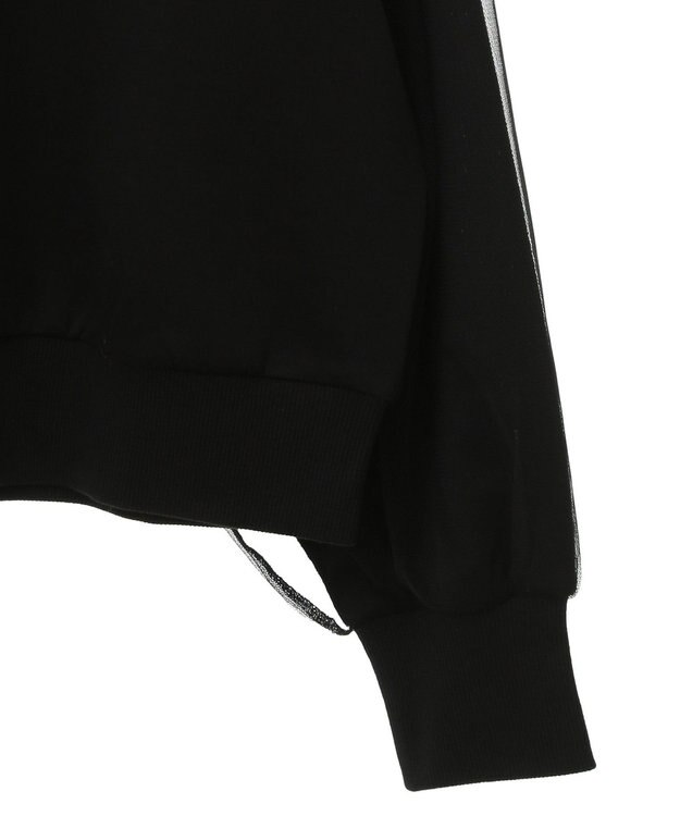 AMERICAN HOLIC 袖チュール重ねプルオーバー Black