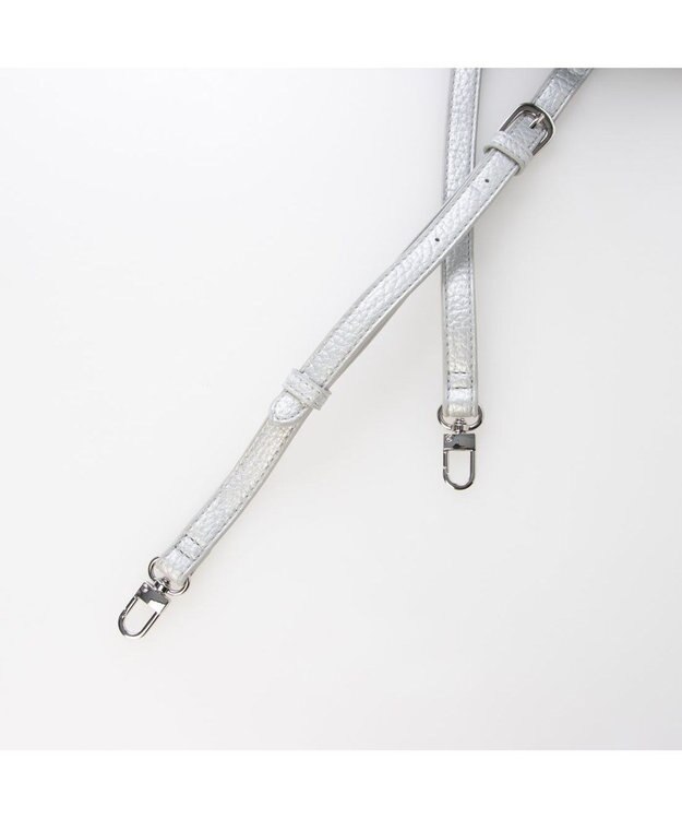 UNBILLION カシュカシュ cachechche / ヒネリ金具ベルトシボミニバッグ シルバー