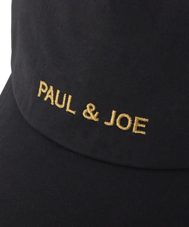 MOONBAT ポール & ジョー (PAUL & JOE ACCESSOIRES) ロゴ刺繍 リボン キャップ ブラック