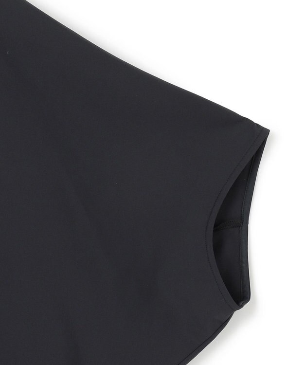 ICB L 【UVカット・接触冷感・速乾・洗える】マットスキューバ ドルマンスリーブプルオーバー ブラック系