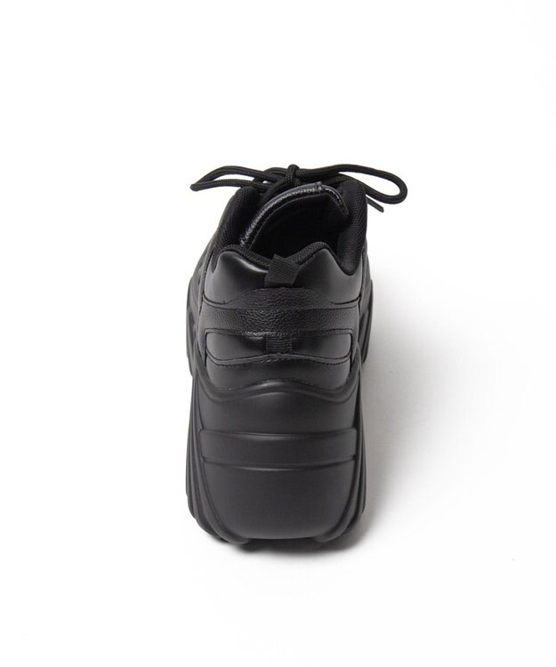 WEGO ボリュームレースアップスニーカー ブラック